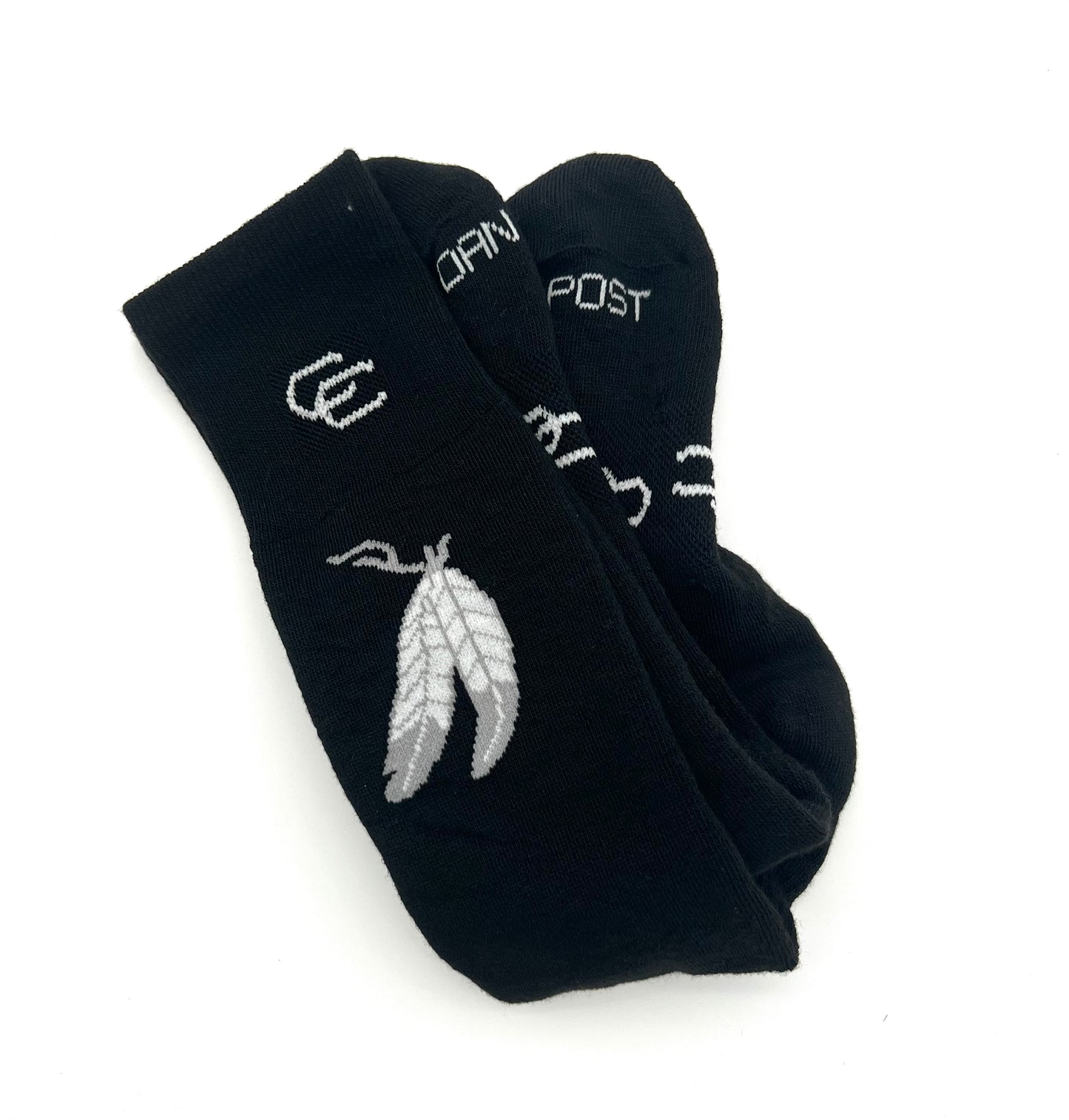 Over The Calf Feathers Pattern (1 Pair)