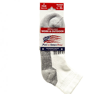 Premium White Cotton Ankle (2 Pairs) ~$7.50 Per Pair