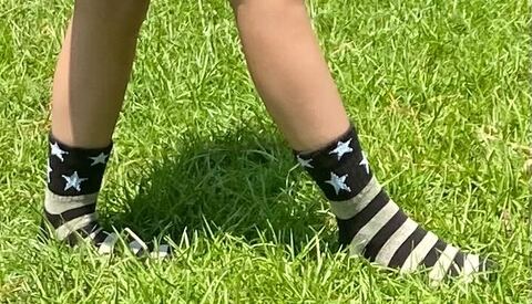 USA Flag Sock (Black & White)