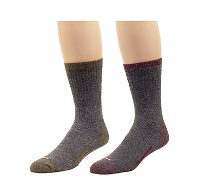 Merino Wool Crew - Charcoal / Bean Olive - (1 Pair)