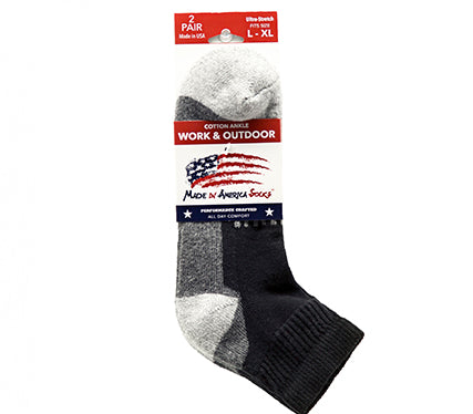 Premium Black Cotton Ankle (2 Pairs) ~$7.50 Per Pair
