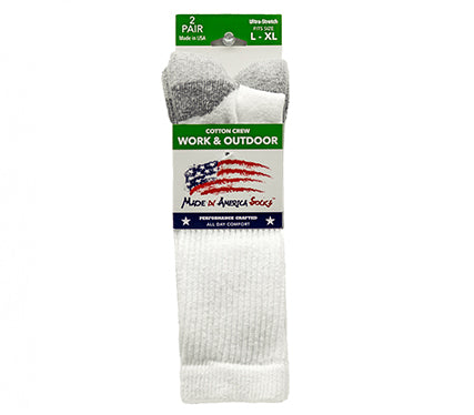 Premium White Cotton Crew (2 Pairs) ~$7.50 Per Pair