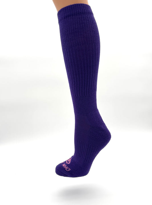 Royal Purple Over the Calf Compression Boot Sock (1 Pair)