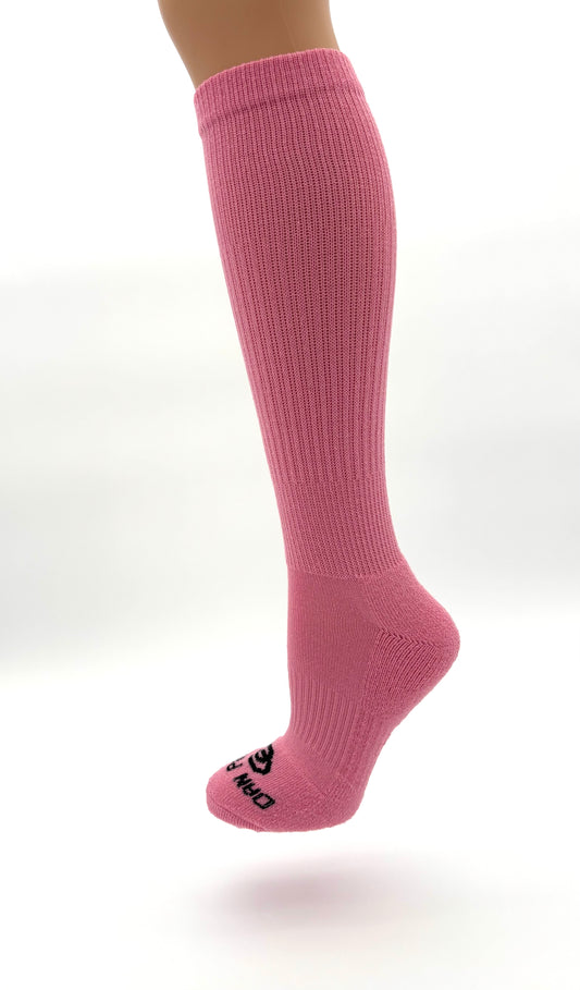 Bubblegum Pink Over the Calf Compression Boot Sock (1 Pair)