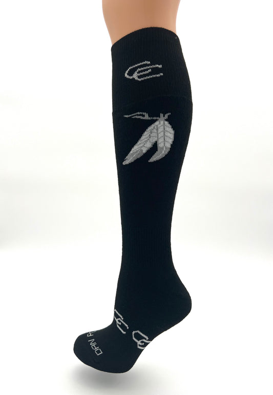 Over The Calf Feathers Pattern (1 Pair)