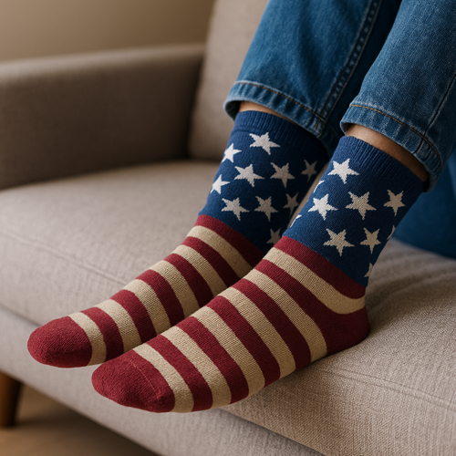 4th of July SPECIAL Sock Bundle (6 Pairs) ~$4.25 Per Pair