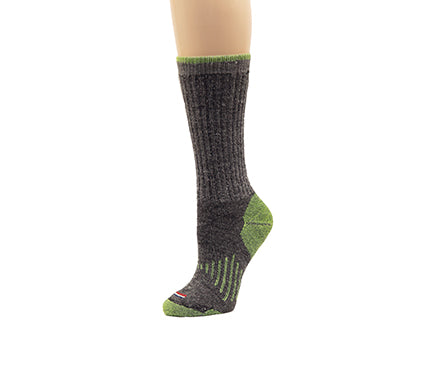 Merino Wool Crew — Gray / Safety Yellow - (1 Pair)