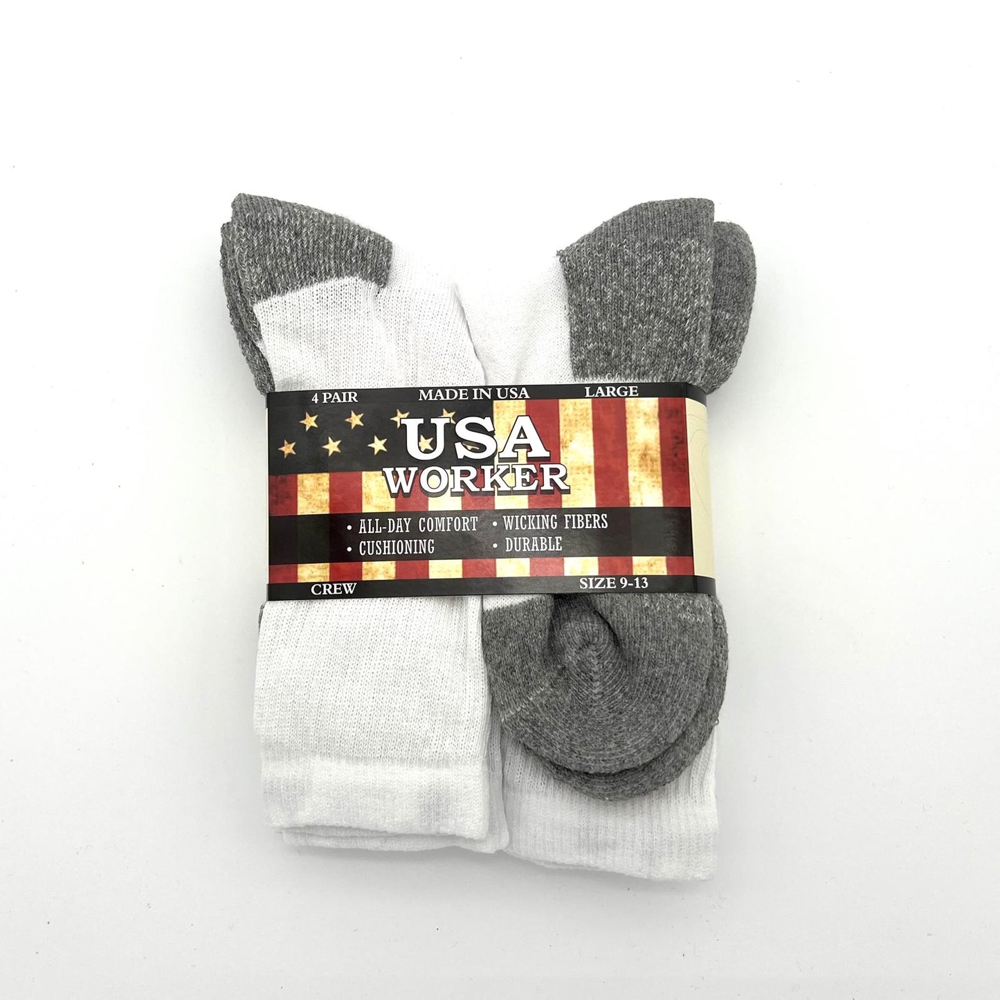 Everyday Cotton Crew (4 Pairs) ~$3.25 Per Pair